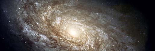 Photo of a spiral galaxy